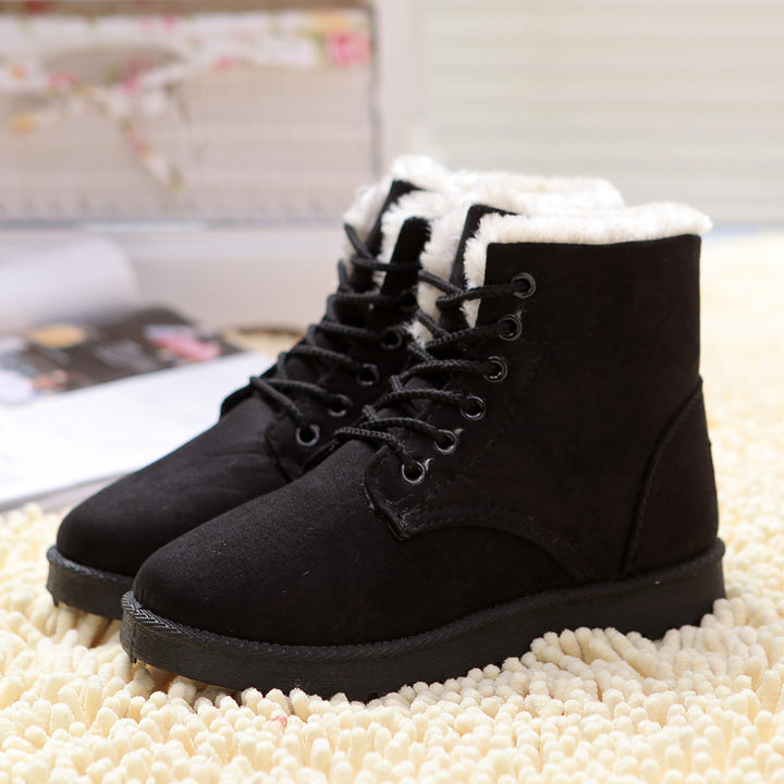Damen gefütterte Winterboots mit strapazierfähigem Obermaterial und rutschfester Sohle Drune