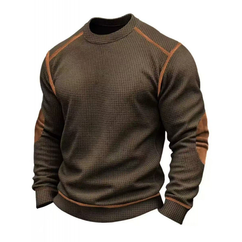 Herren Modischer Langarmpullover mit strukturiertem Design Drune