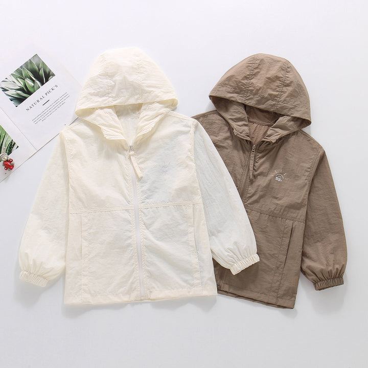 Damen nan leichte ultradünne UV-Schutz-Sommerjacke mit Kapuze Drune