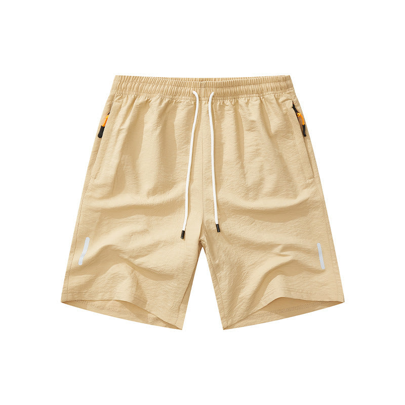 Herren nan ultraleichte schnelltrocknende Sport- und Badeshorts mit Elastikbund Kordelzug Reißverschlusstasche und reflektierendem Detail Drune