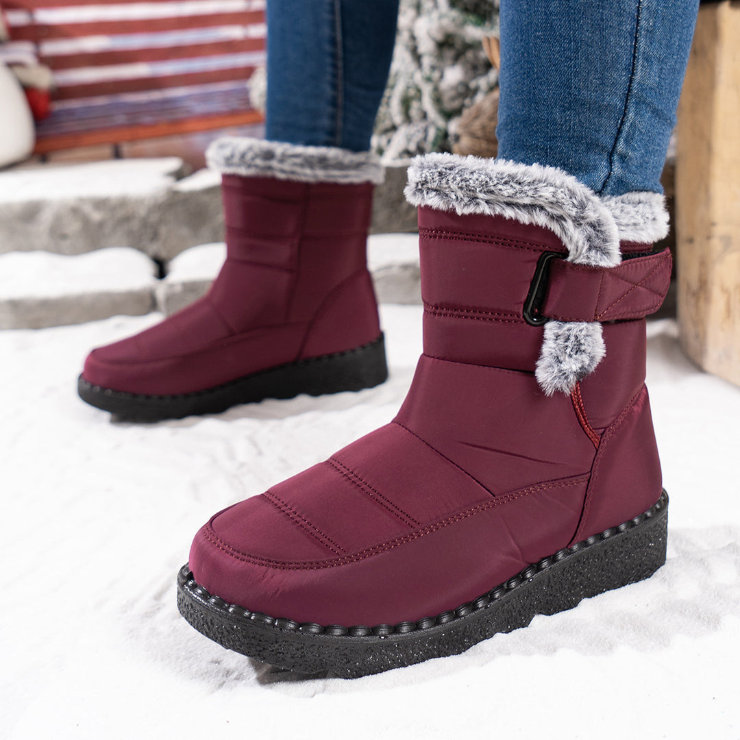 Damen Winterboots mit warmem Fleece-Futter und rutschfester Sohle Drune