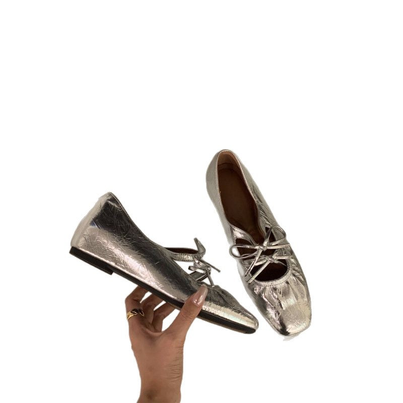 Damen Stylische Riemchen Mules mit dekorativem Schnürdetail Drune