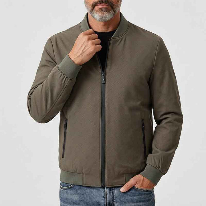 Herren Sportliche Übergangsjacke mit hohem Kragen und seitlichen Reißverschlusstaschen Drune 1788242364