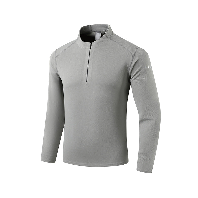Herren Performance-Langarmshirt mit Half-Zip und Stehkragen Drune