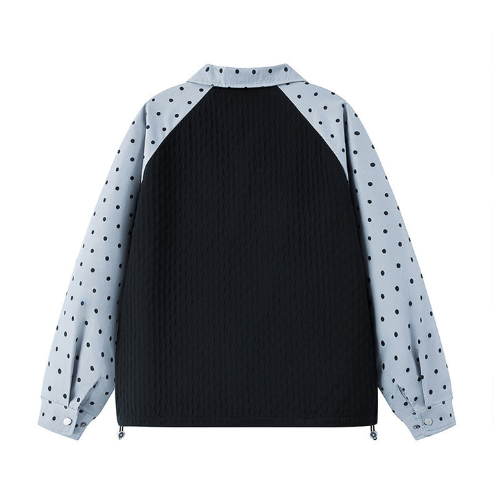 Damen Sportliche Poloshirt mit Punktedesign Drune