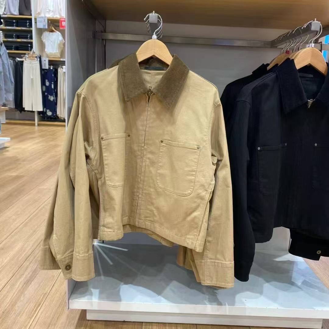 Damen Trendige Arbeitsjacke mit praktischen Brusttaschen Drune
