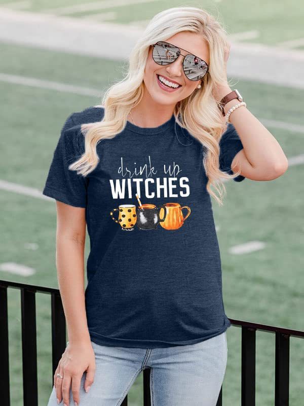 Damen Verspieltes Grafik-T-Shirt mit verspieltem Tassen-Design Drune