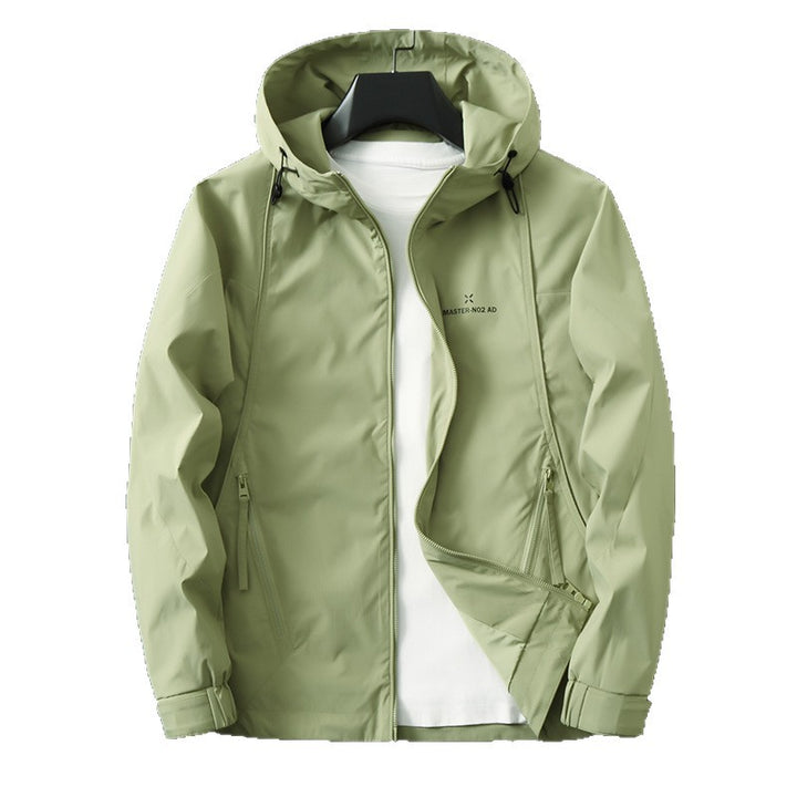 Herren Leichte wasserabweisende Softshelljacke mit Kapuze, verstellbaren Bündchen und Reißverschlusstaschen Drune