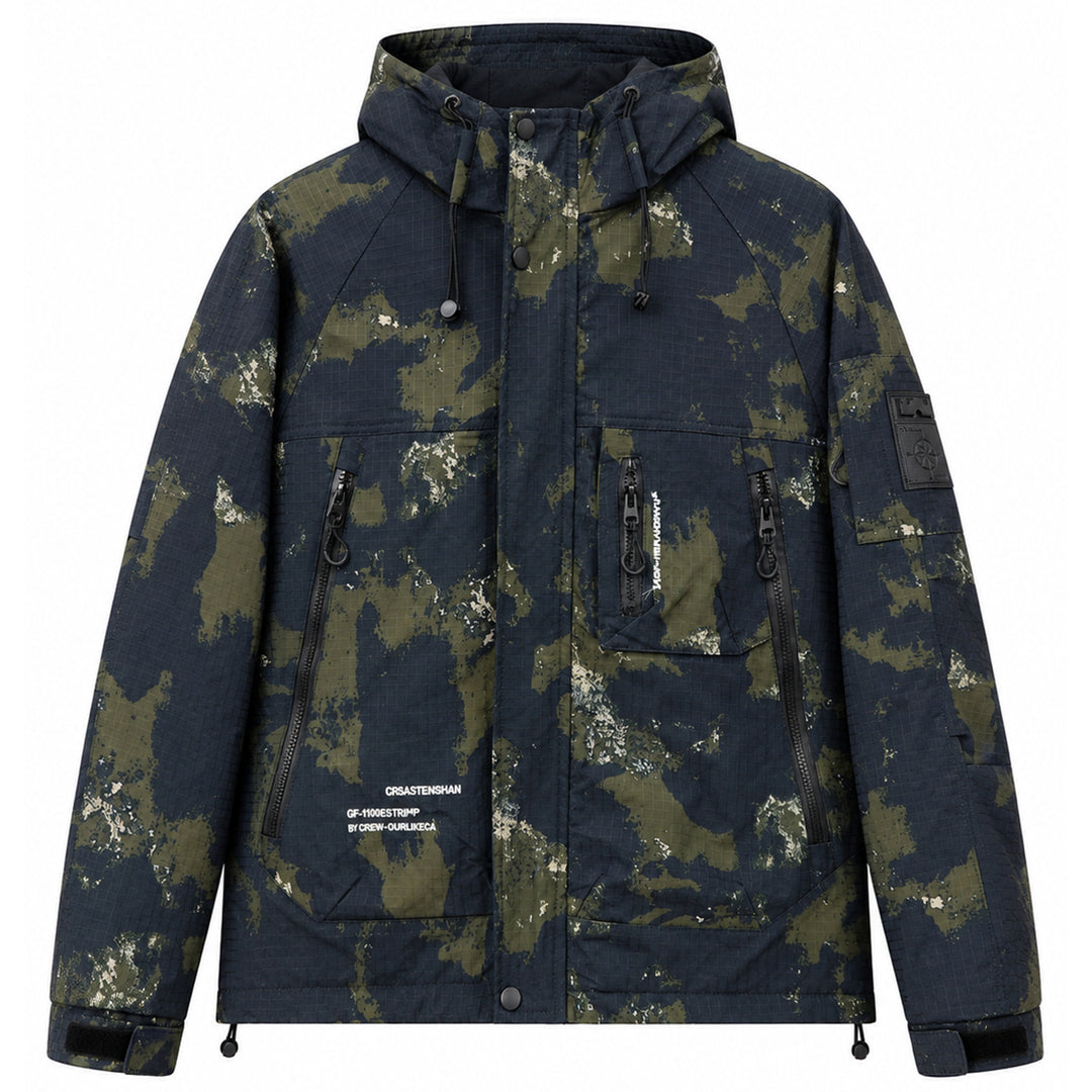 Herren Multifunktionale Outdoorjacke mit Kapuze Drune