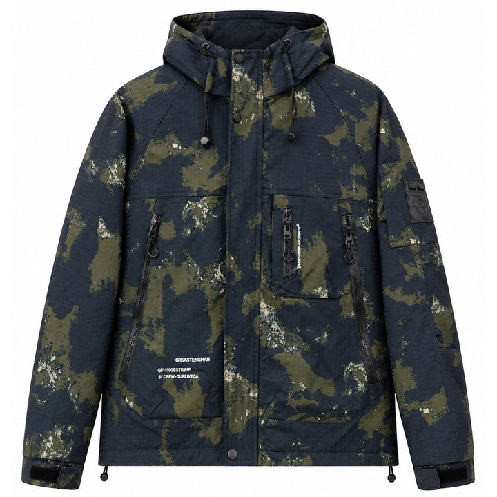 Herren Multifunktionale Outdoorjacke mit Kapuze Drune