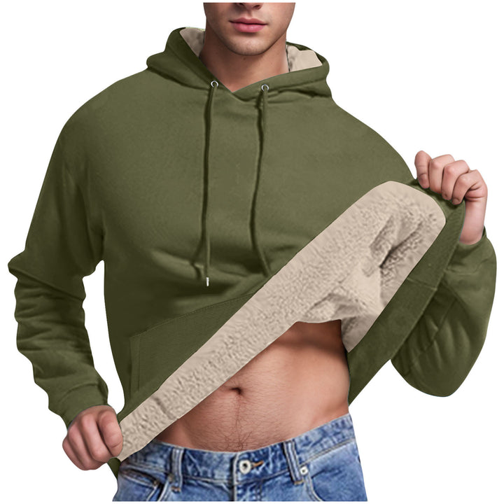 Herren Fleece-Kapuzenpullover mit innenliegendem Kuschelfutter Drune