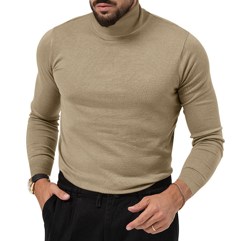 Herren Rollkragenpullover mit feiner Strickstruktur und lässigem Schnitt Drune