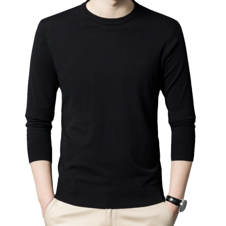 Herren Luxuriöser Rundhals Pullover aus feiner Merinowolle Drune