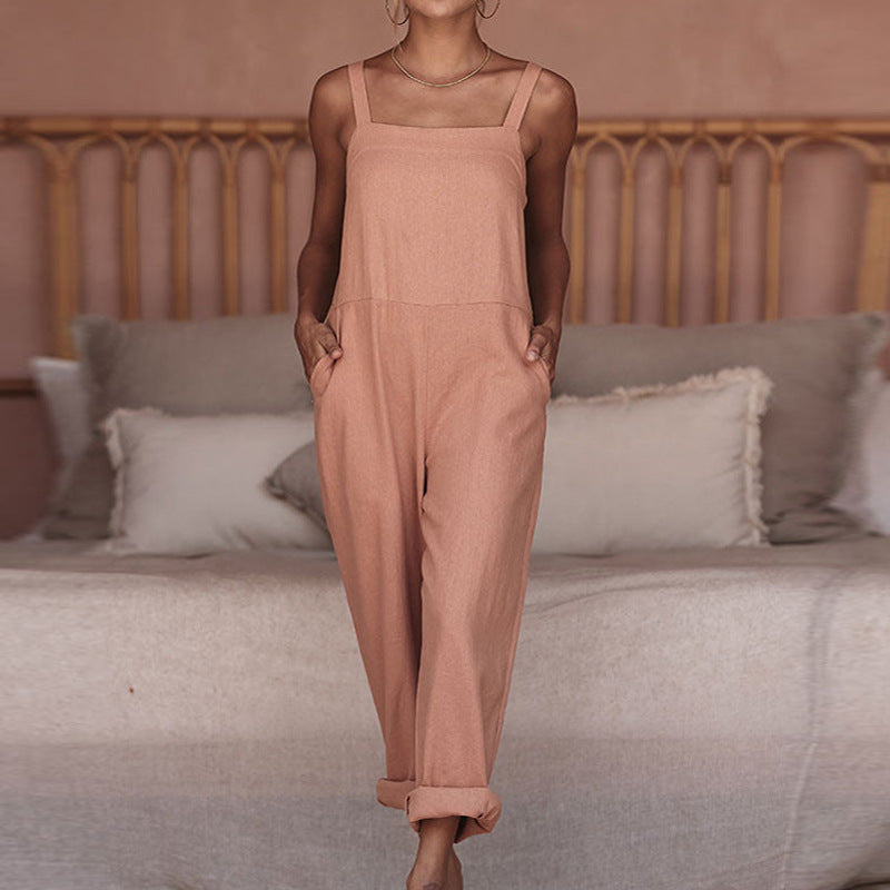 Damen Leichter Jumpsuit mit praktischen Taschen Drune