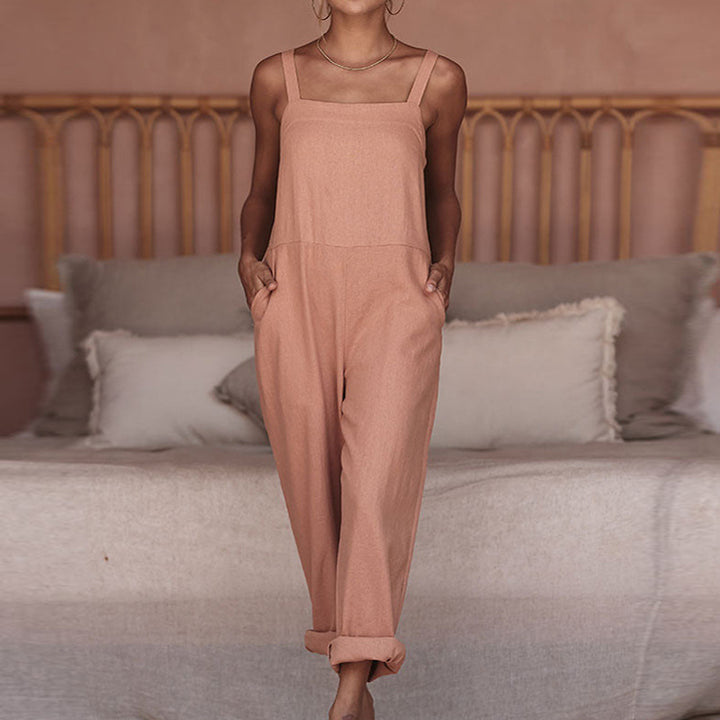 Damen Leichter Jumpsuit mit praktischen Taschen Drune
