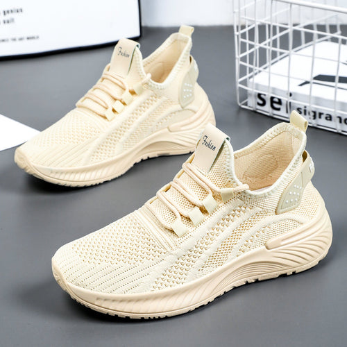 Damen Sportliche Lauf-Sneaker mit atmungsaktiver Mesh-Oberfläche und dämpfender Sohle Drune