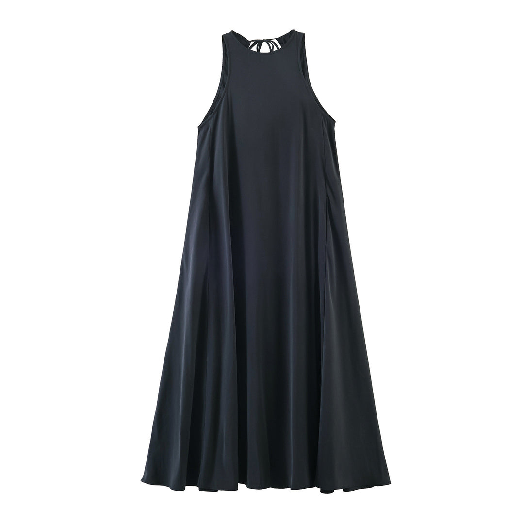 Damen Maxikleid mit elegantem Rückenausschnitt und schwingendem Schnitt Drune