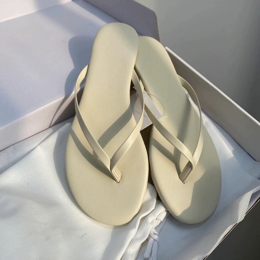 Damen Zehentrenner Sandalen mit ergonomischem Fußbett und flexibler Sohle Drune