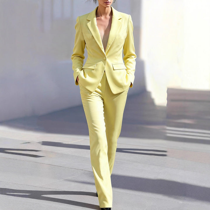 Damen Eleganter Tailored Anzug mit modernem Schnitt und Taschen Drune