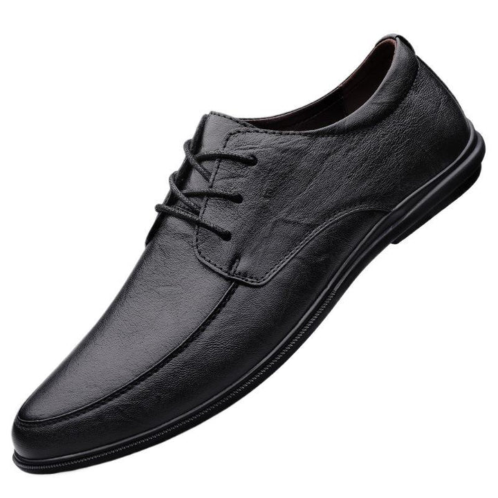 Herren Elegante Echtleder Schnürschuhe Drune