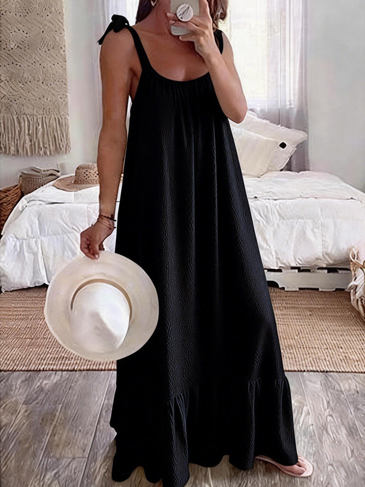 Damen Maxikleid mit trägerlosem Design Drune
