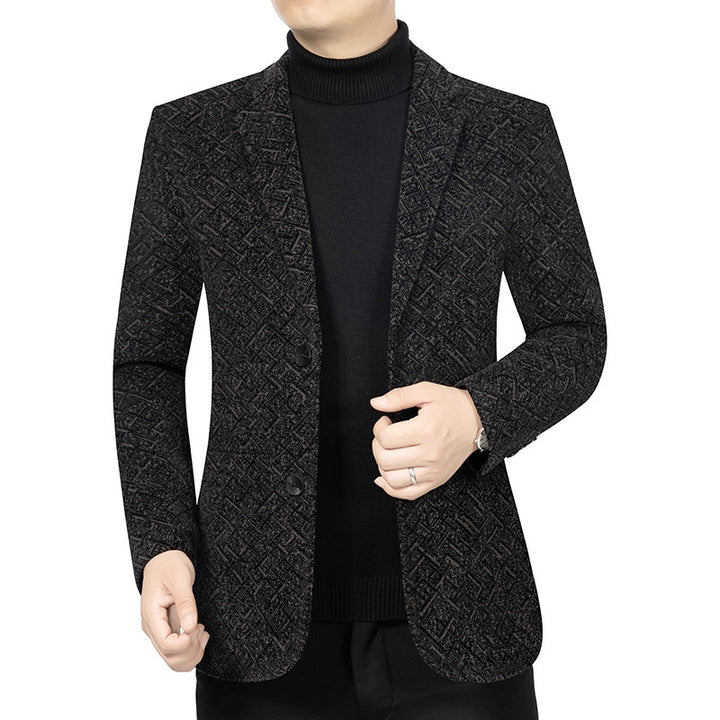 Herren Strukturierter Jersey-Sakko mit leichtem Innenfutter und schmaler Silhouette Drune