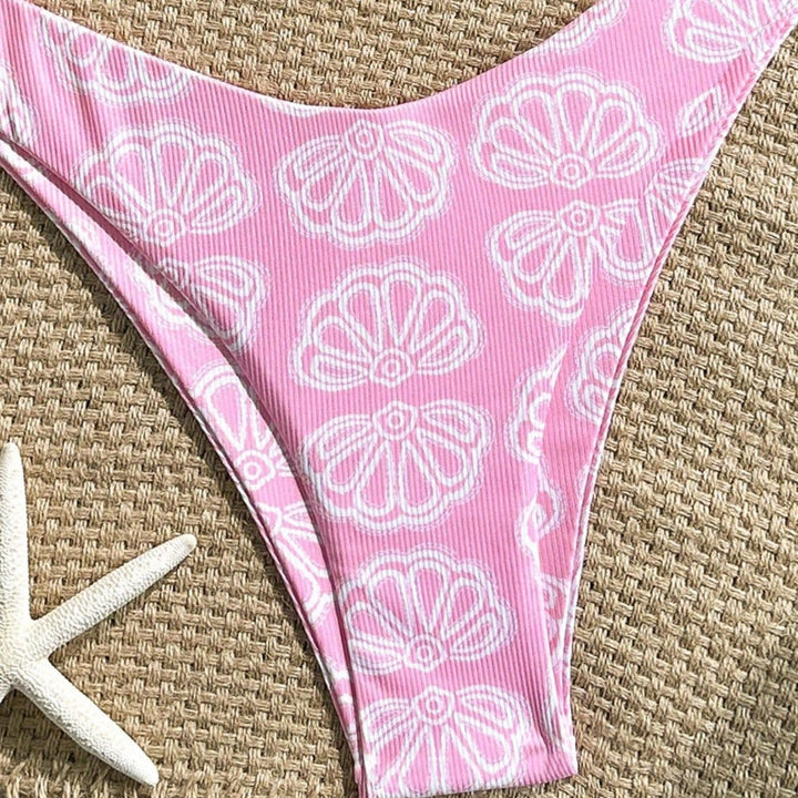 Damen Triangel-Bikini mit floralem Muster und komfortablem Schnitt Drune