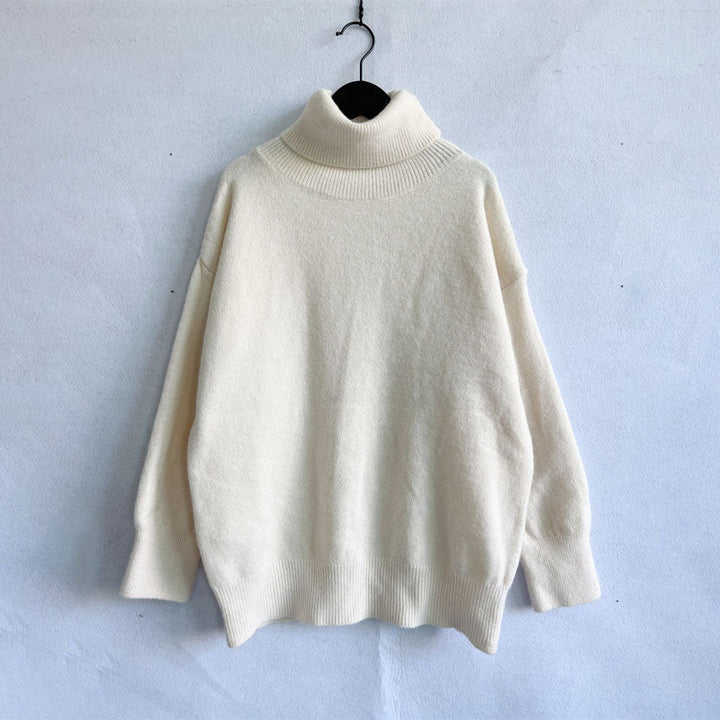 Drune | Einfarbiger Warmer Strickpullover Für Alltag