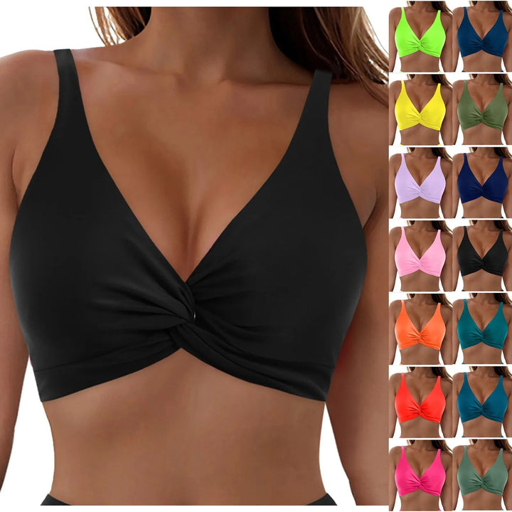 Damen Sportliches Bikinioberteil mit Twist-Design Drune