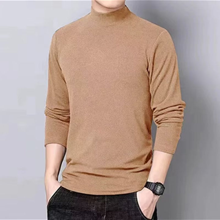 Herren Hochwertiges Langarmshirt mit Rollkragen Drune