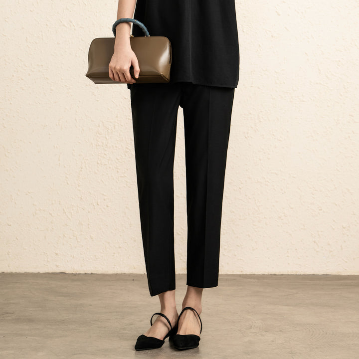 Damen Schicke Taillierte Stretch-Hosen Drune