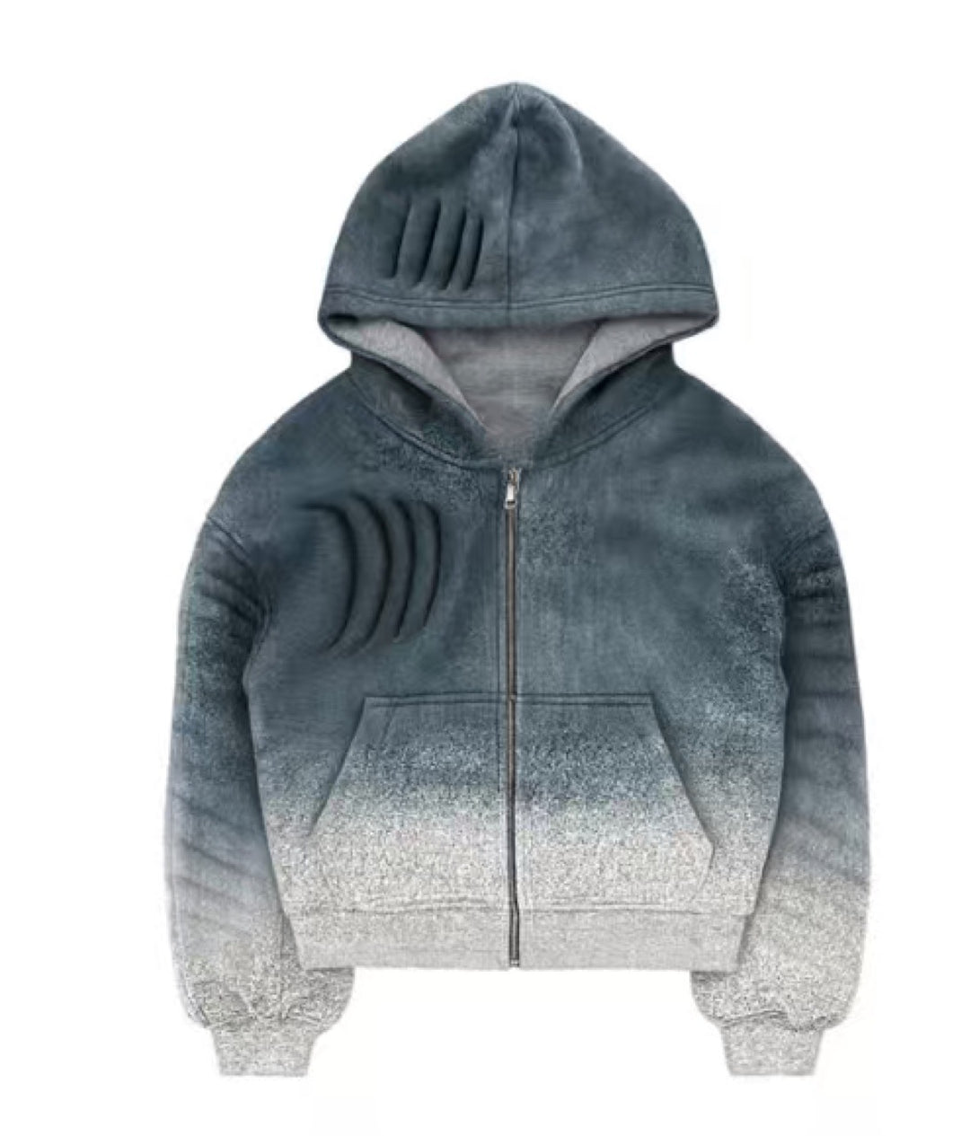 Damen Kapuzenjacke mit trendigem Farbverlauf und praktischem Reißverschluss Drune