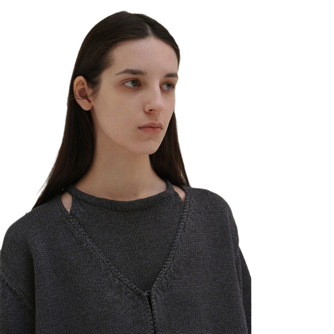 Damen bequemer und eleganter Strickcardigan Drune