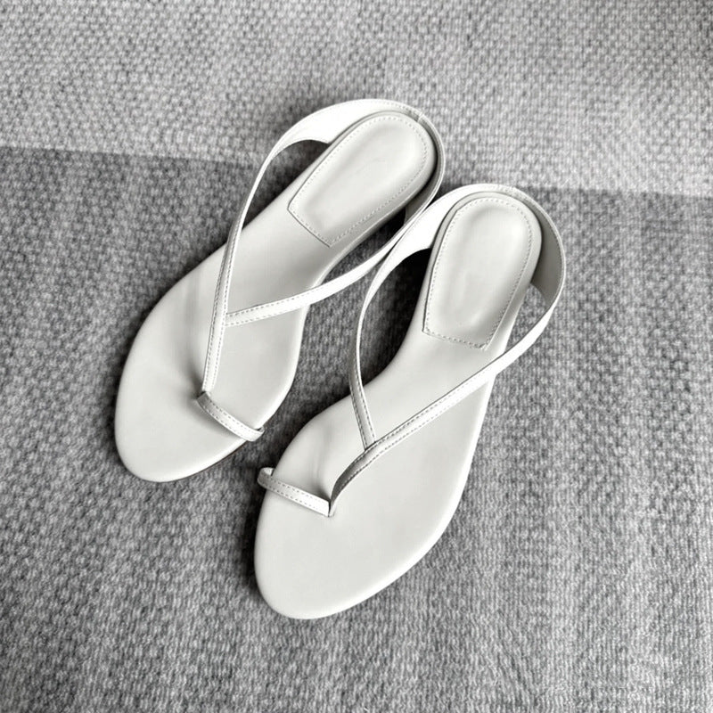 Damen Elegante Zehentrenner-Sandalen mit modischem Riemendesign Drune