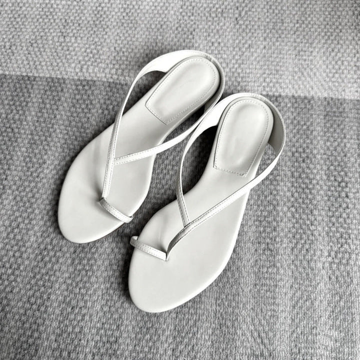 Damen Elegante Zehentrenner-Sandalen mit modischem Riemendesign Drune