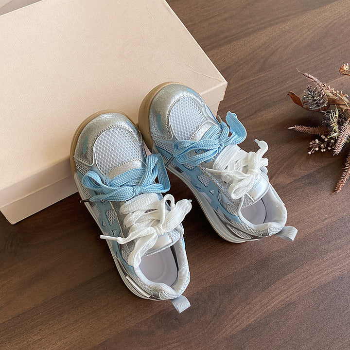Damen Sportliche Netz-Sneaker mit atmungsaktiver Oberseite Drune