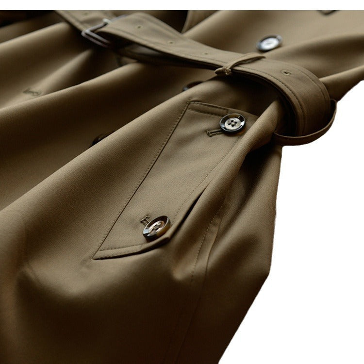 Damen Modische Trenchjacke mit Taillengürtel Drune 1789268628