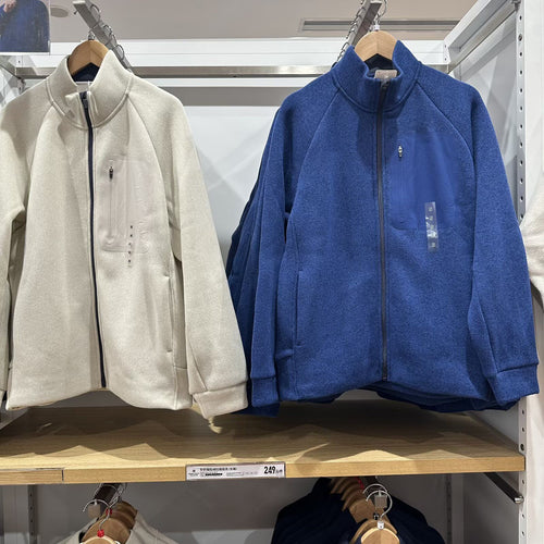 Damen sportliche Fleecejacke mit innovativem Reißverschluss Drune
