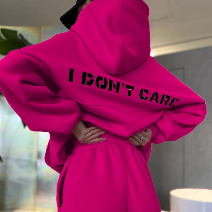 Unisex nan oversized Kapuzenpullover und taillenhohe Jogginghose Set Drune