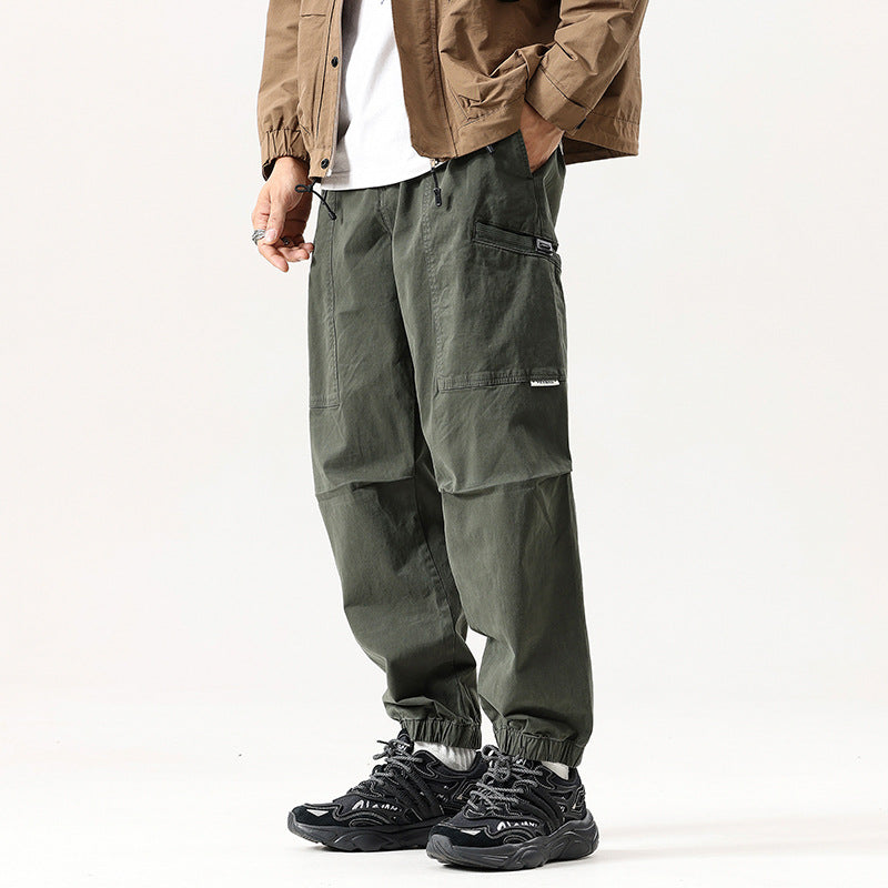 Herren Relaxed Tactical‑Cargo‑Jogger mit Knieabnähern und Elastikbündchen Drune