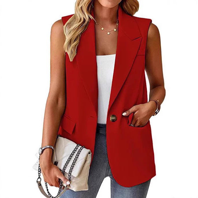 Damen Stylischer Blazer-Weste Drune