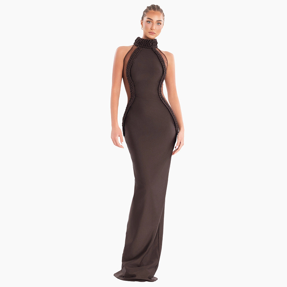 Damen Körperbetontes Abendkleid Drune