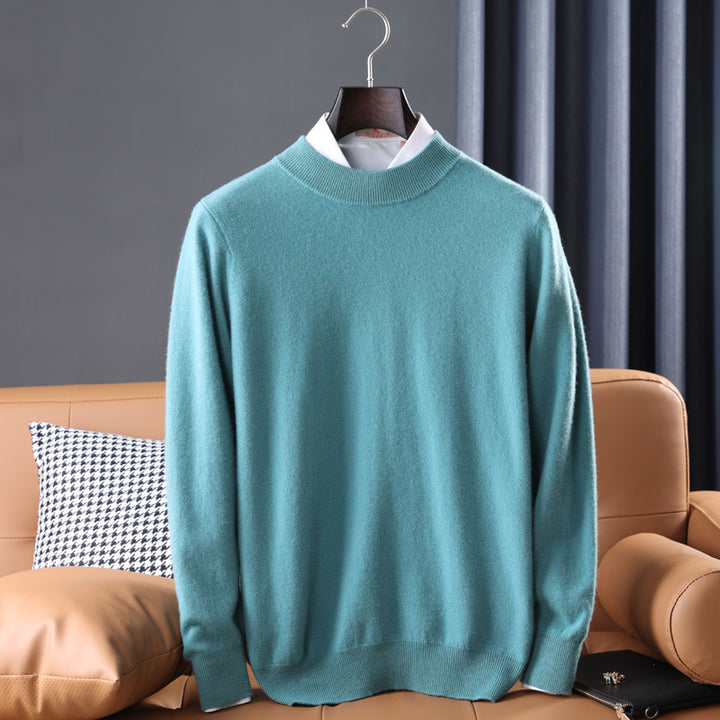 Herren Feiner Rollkragenpullover in schlanker Minimal‑Silhouette aus Woll‑Kaschmir‑Mix Drune