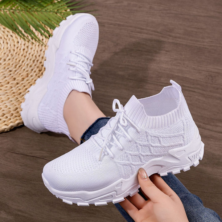 Damen Hochleistungs-Laufschuhe mit flexiblem Strick-Obermaterial Drune