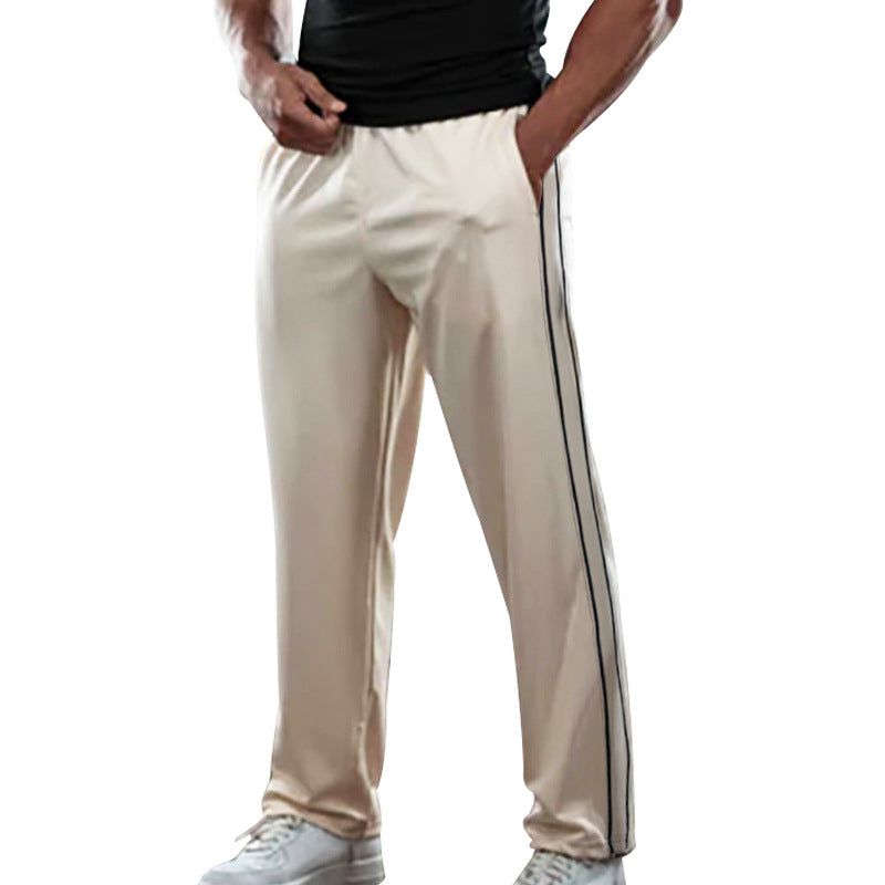 Herren sportliche Trainingshose mit seitlichen Streifen Drune