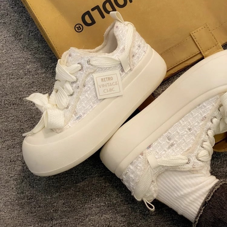 Damen Vintage Sport Sneakers mit komfortabler Gummisohle und weichem Obermaterial Drune