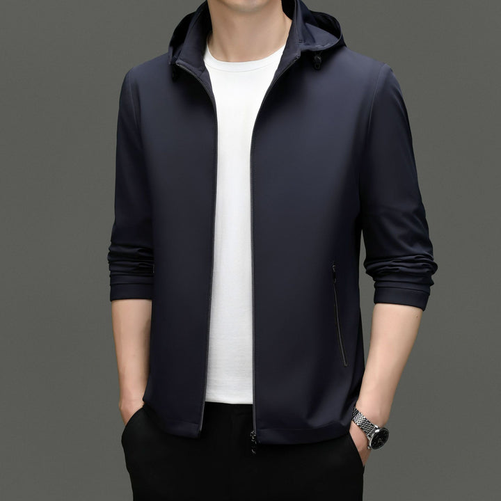 Herren Funktionsjacke mit atmungsaktiven Eigenschaften und praktischem Kapuzendesign Drune