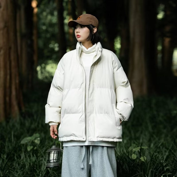 Herren gesteppte Outdoor-Jacke mit hohem Kragen und isolierender Füllung Drune