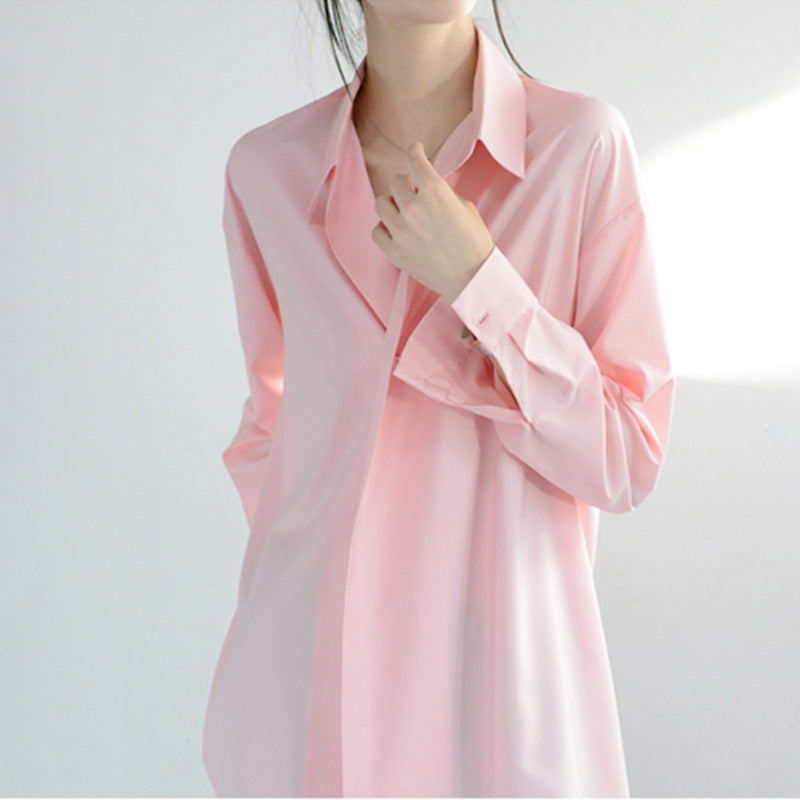 Damen Legere Oversized-Bluse mit modernem Schnitt Drune