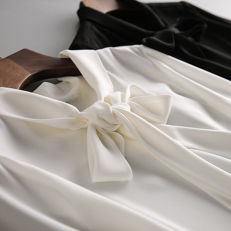 Damen Elegante Bluse mit Schleifendetail Drune 1789268628